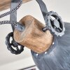 Orny Deckenleuchte Grau, Holz hell, 4-flammig