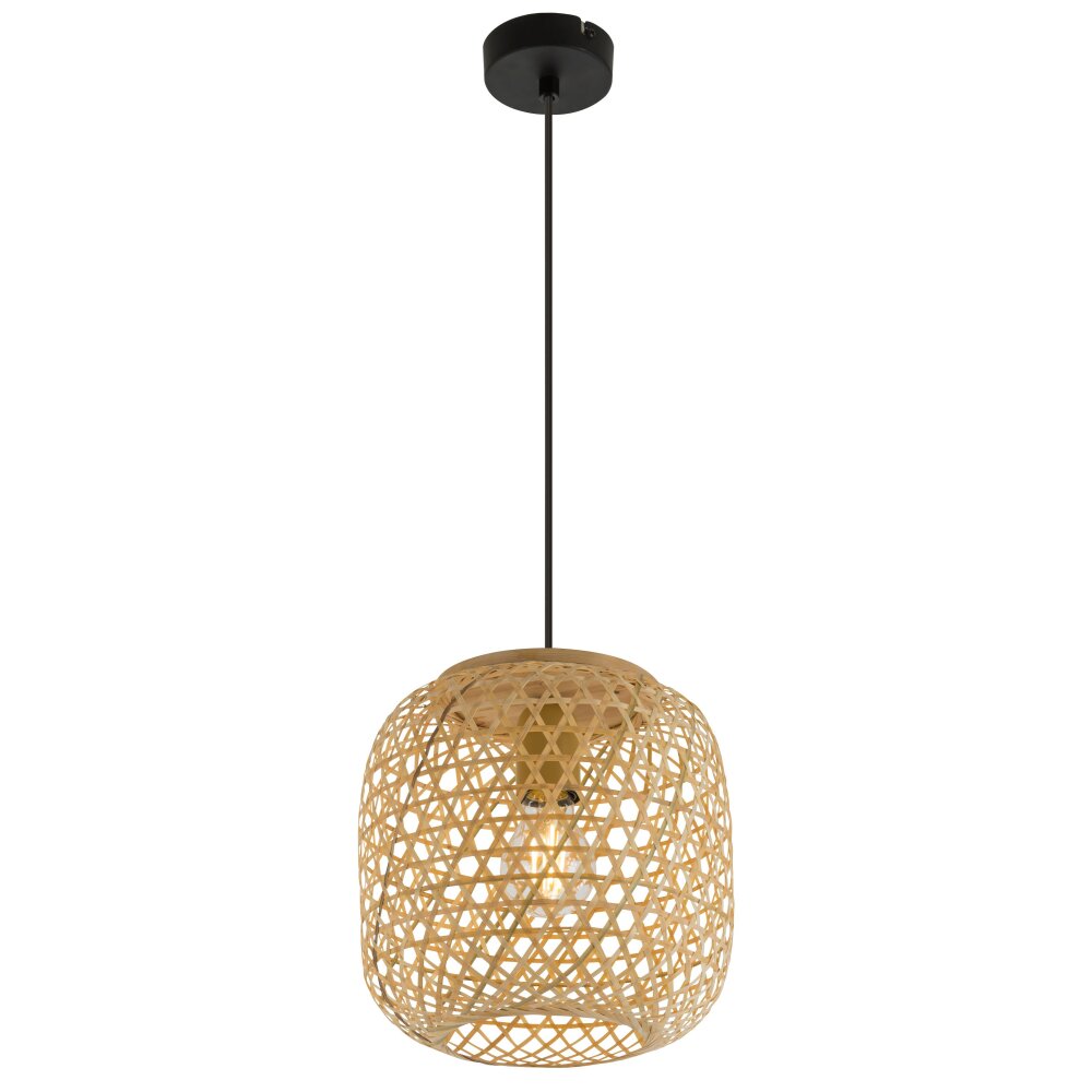 Globo MIRENA Hängeleuchte Schwarz, 1-flammig main product photo