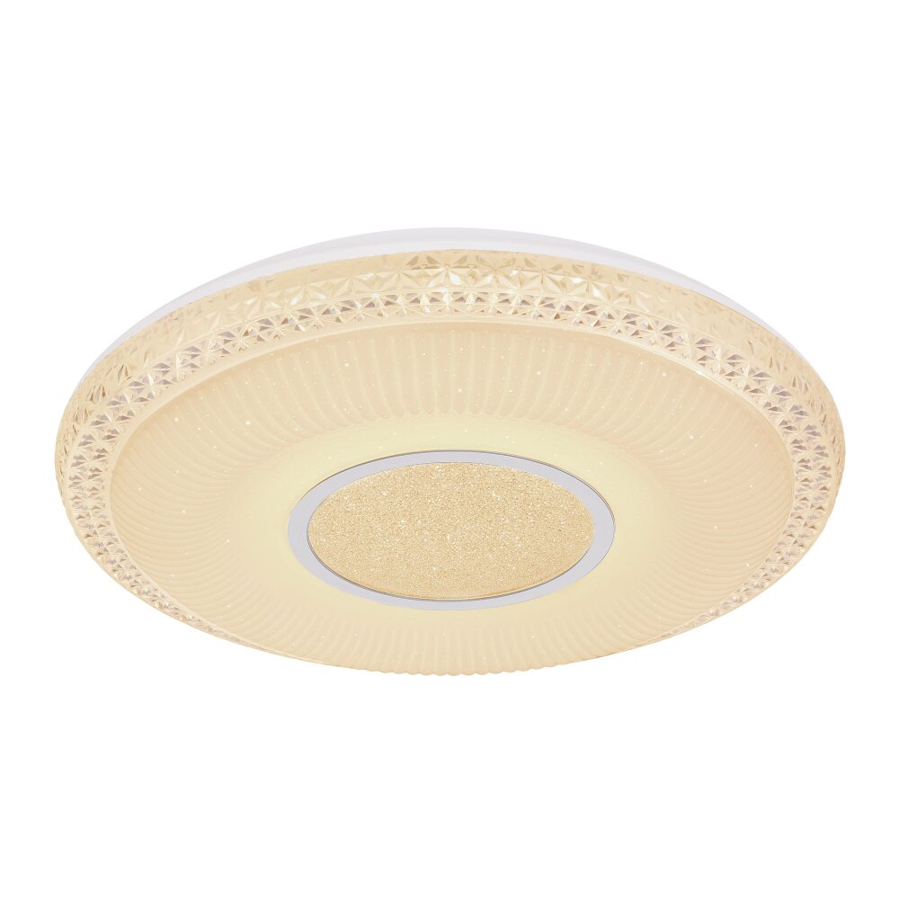 Globo KLEMENS Deckenleuchte LED Weiß, 2-flammig, Fernbedienung, Farbwechsler main product photo