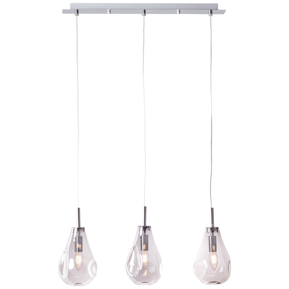 Brilliant Living Drops Pendelleuchte Chrom, 3-flammig main product photo