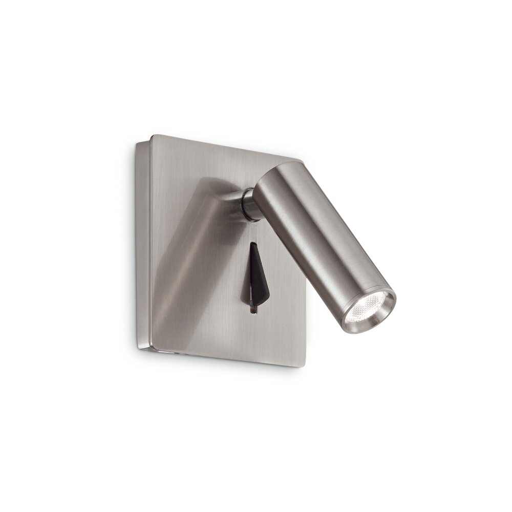 Ideallux LITE Wandleuchte LED Nickel-Matt, 1-flammig main product photo