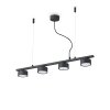 Ideallux MINOR Pendelleuchte Schwarz, 4-flammig Ideallux MINOR Pendelleuchte Schwarz, 4-flammig