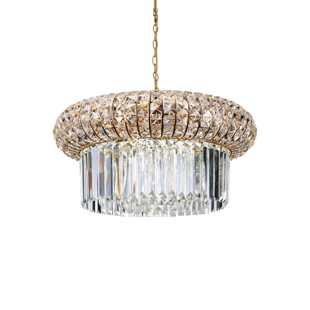 Ideallux NABUCCO Pendelleuchte Gold, 12-flammig main product photo