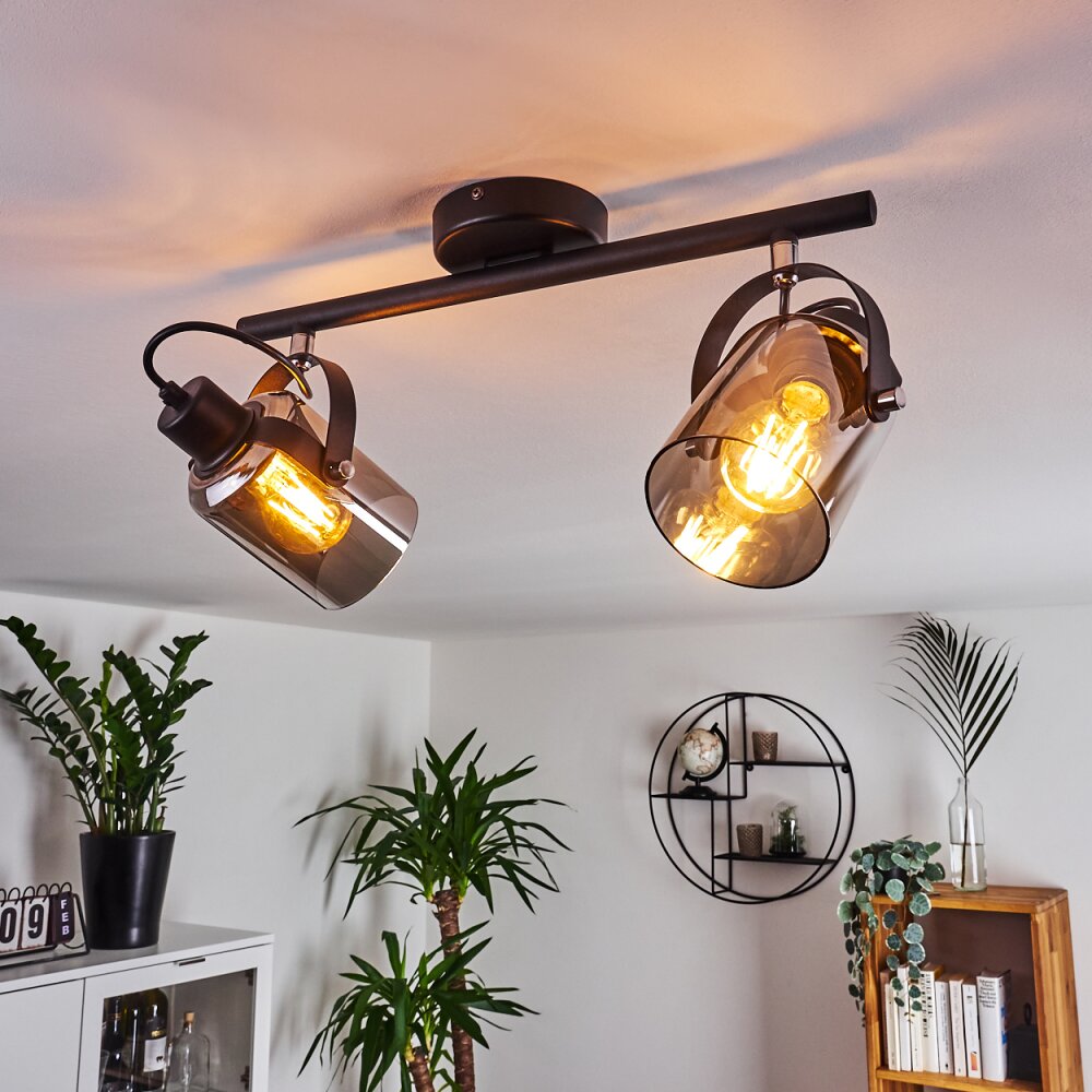 Quieri Deckenleuchte Schwarz, 2-flammig main product photo
