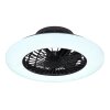 Globo TRAVO Deckenventilator LED Schwarz, 1-flammig, Fernbedienung