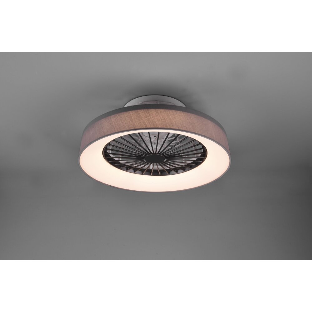 Reality Farsund Deckenventilator LED Grau, 1-flammig, Fernbedienung main product photo