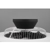 Reality Halmstad Deckenventilator LED Schwarz, 1-flammig, Fernbedienung