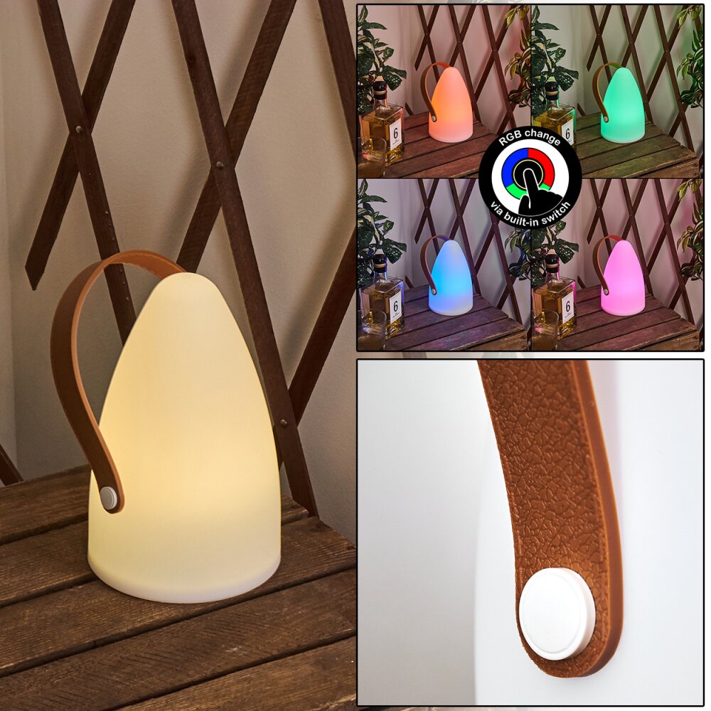 Guari Außentischleuchte LED Braun, Weiß, 1-flammig, Farbwechsler main product photo