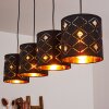 Trasancos Pendelleuchte Schwarz, 4-flammig