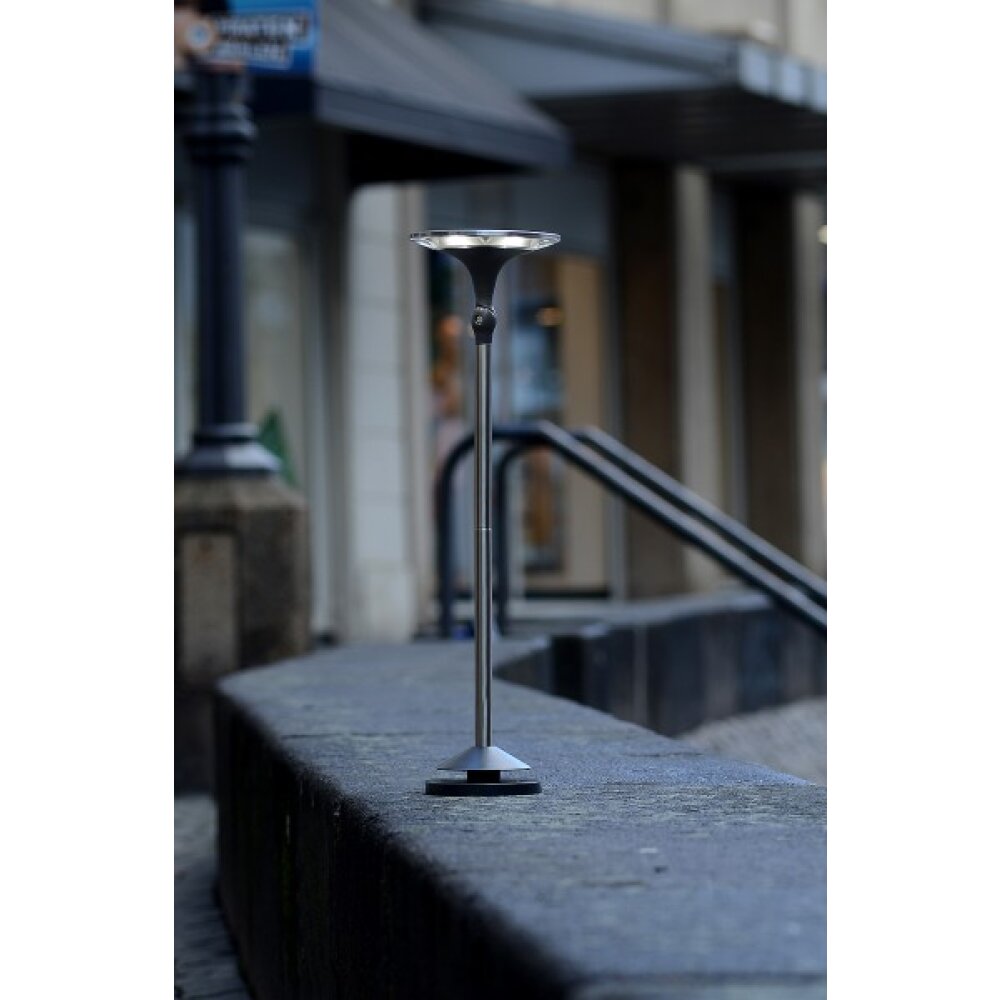 Lutec SUN CONNEC KIWA Außenwegeleuchte LED Chrom, Schwarz, 6-flammig main product photo