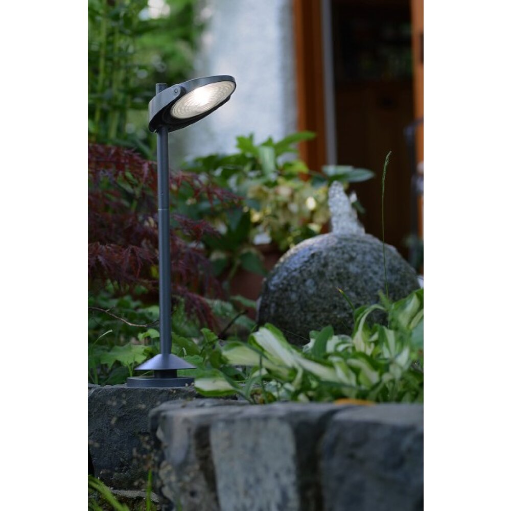 Lutec SUN CONNEC STACK Außenwegeleuchte LED Grau, 3-flammig main product photo