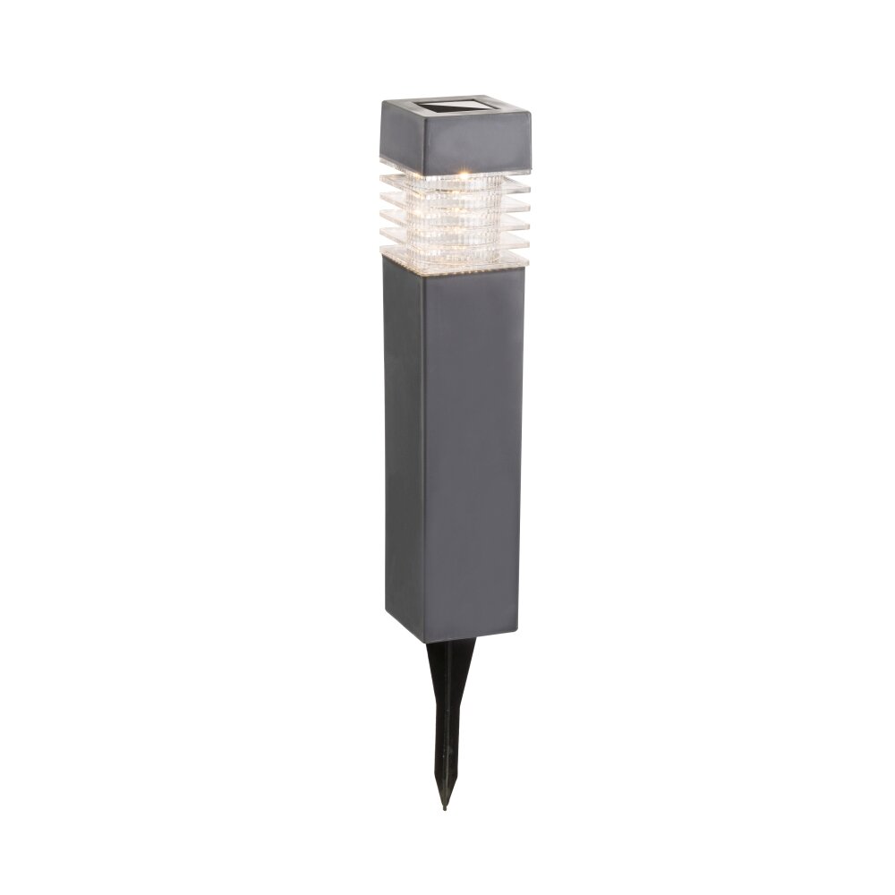 Globo STOEP 4er-Set Solar-Wegeleuchten LED Grau, 1-flammig main product photo