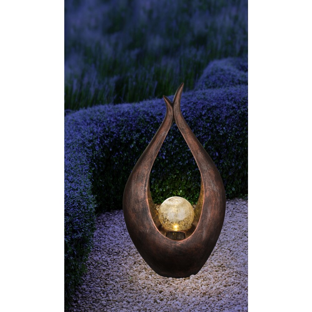 Globo KRULL Solarleuchte LED Bronze, 1-flammig main product photo