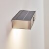 Attu Aussenwandleuchte Solar LED Nickel-Matt, 1-flammig