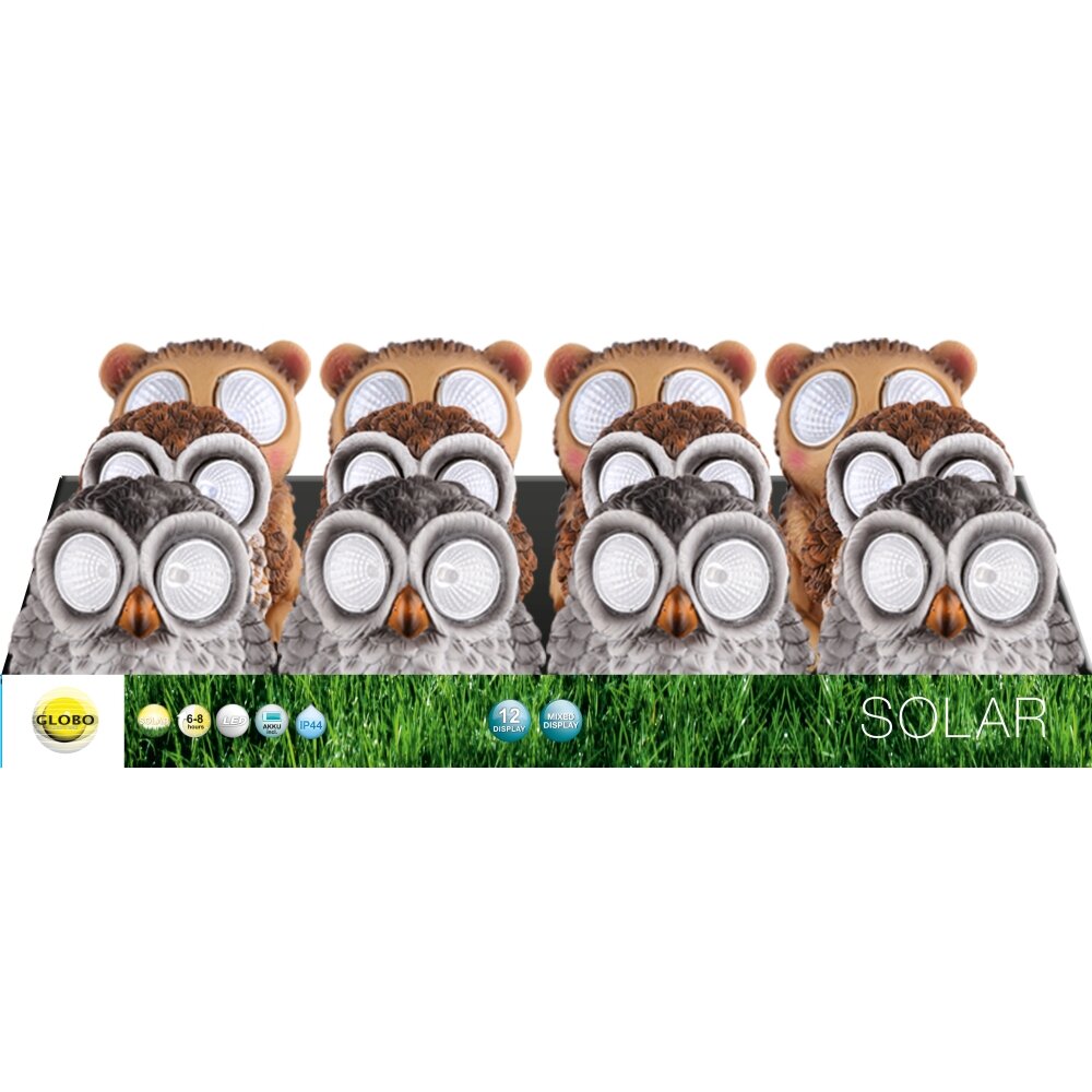 Globo 12er Set Solarleuchte LED Klar, 2-flammig main product photo