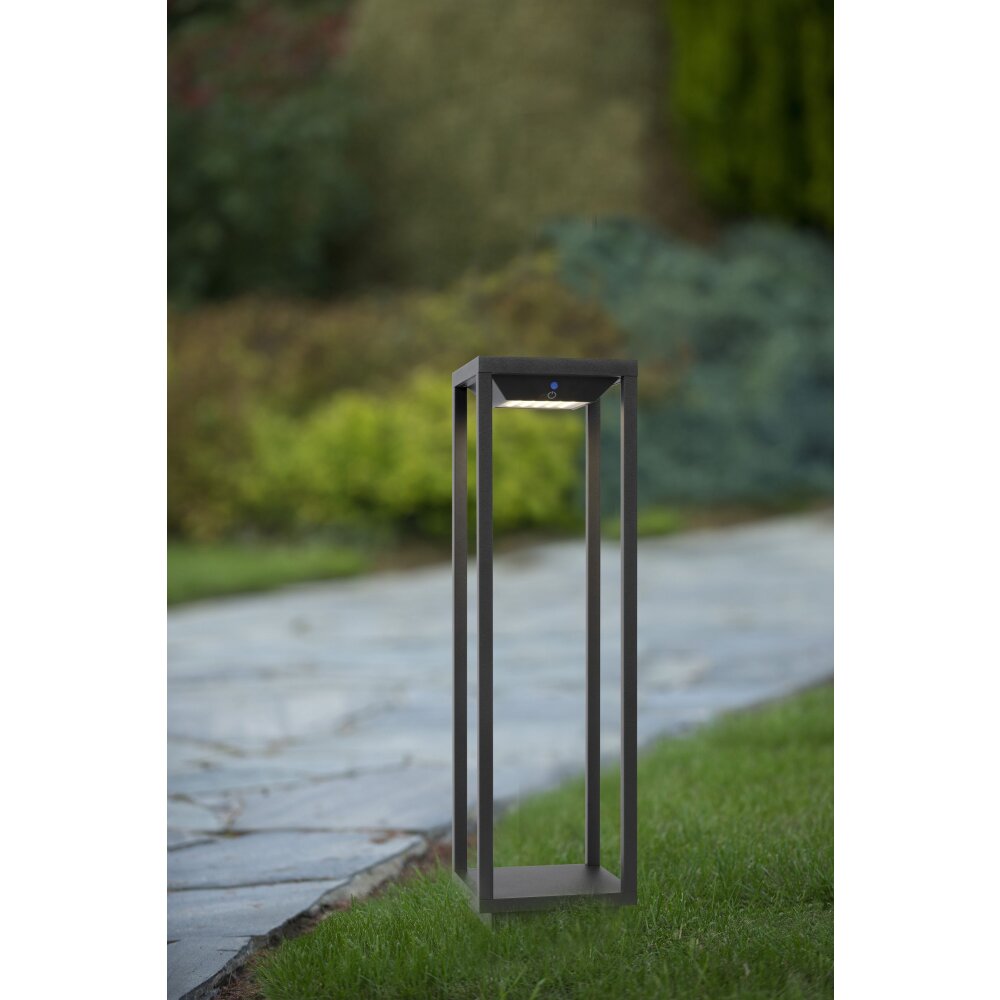 Lucide TENSO SOLA Solar-Pollerleuchte LED Anthrazit main product photo