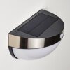 Basra Solarleuchte LED Chrom, 1-flammig