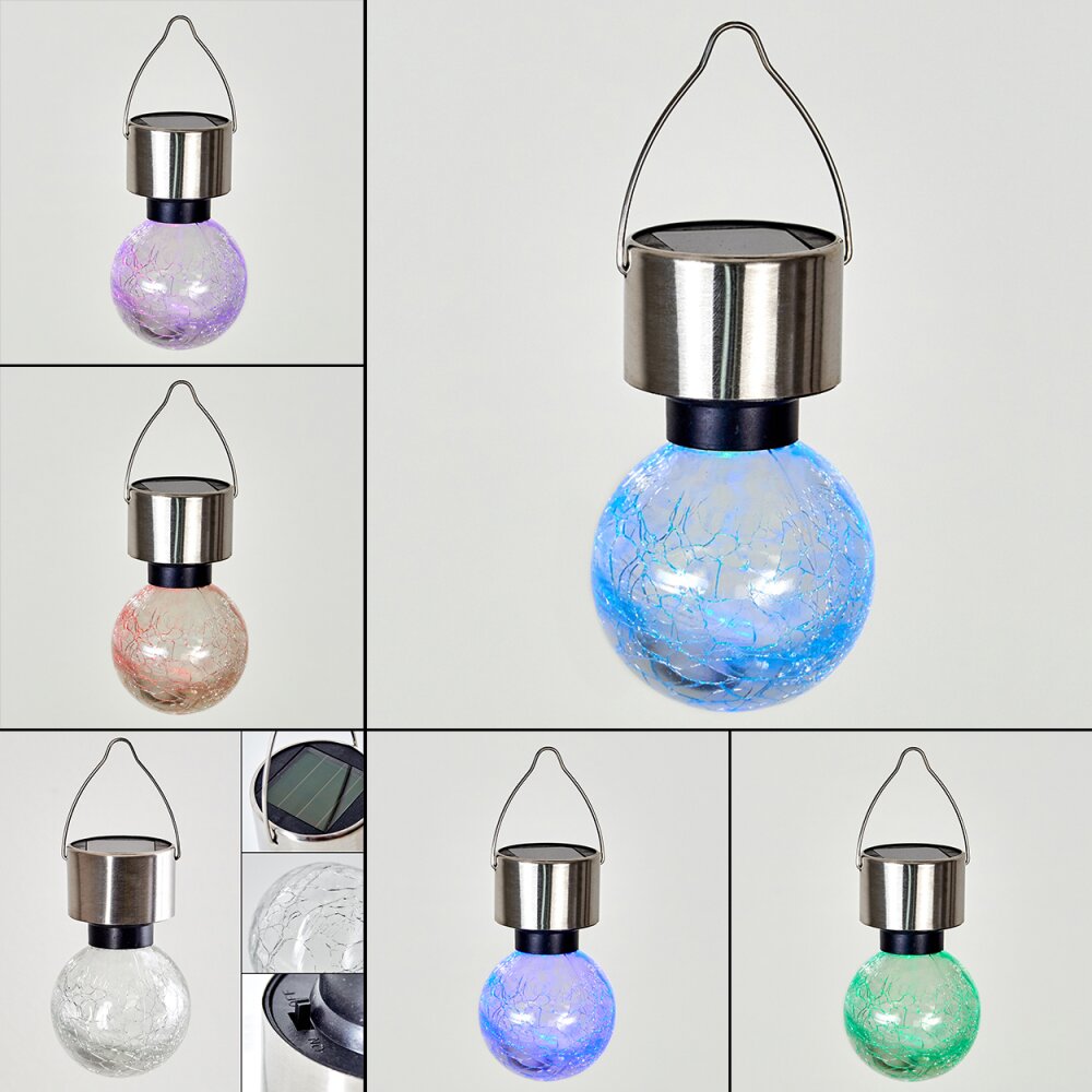 Falco Solarleuchte LED Edelstahl, 1-flammig, Farbwechsler main product photo