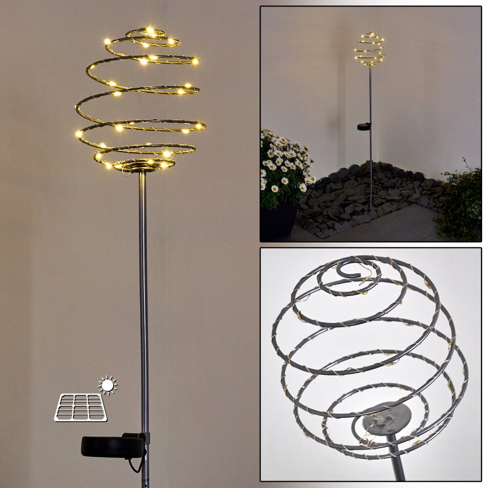 Zermatt Solar-Wegeleuchte LED Silber, 28-flammig main product photo