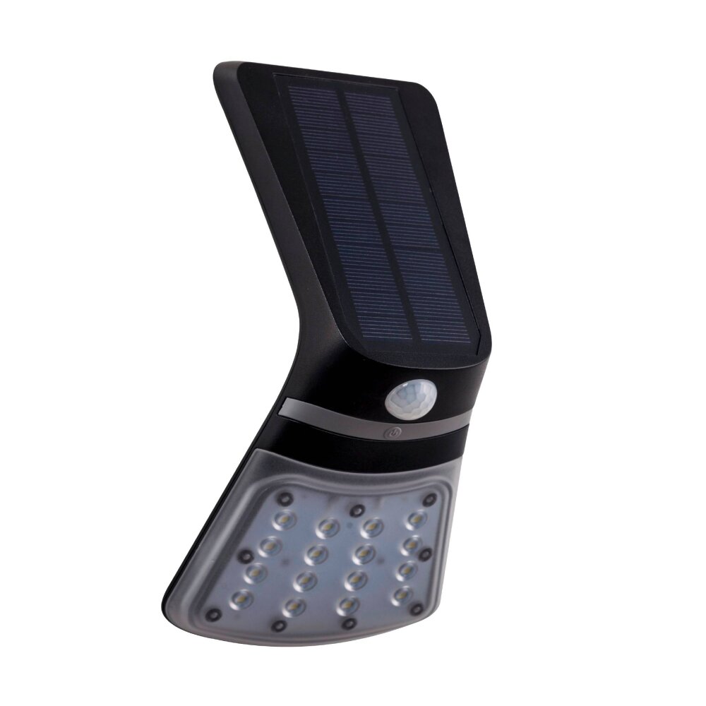 Eglo Leuchten LAMOZZO Solar-Außenwandleuchte LED Schwarz, 1-flammig, Bewegungsmelder main product photo