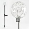 Liberec 6er Set Solarleuchte LED Silber, 1-flammig, Farbwechsler