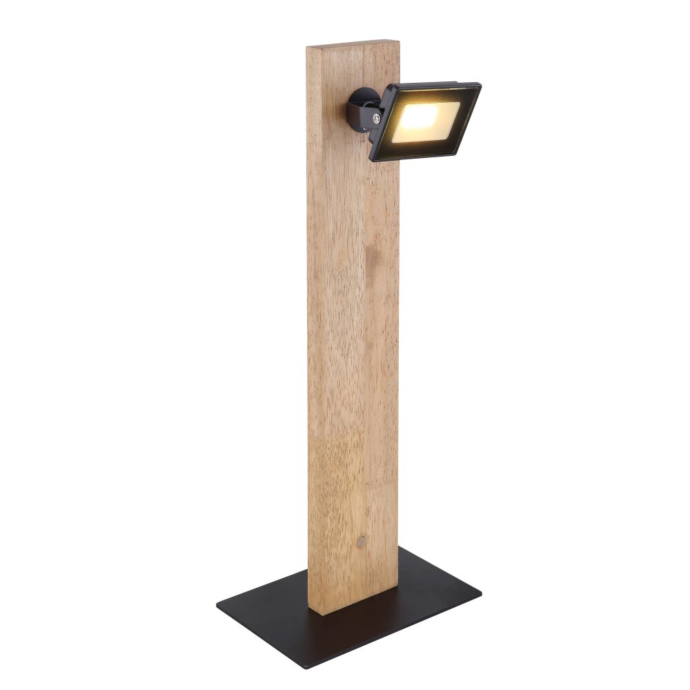 Globo JOYA Tischleuchte LED Holz hell, Schwarz, 1-flammig main product photo