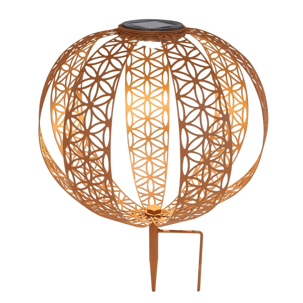 Globo Sun Solarleuchte LED Rostfarben, 1-flammig main product photo