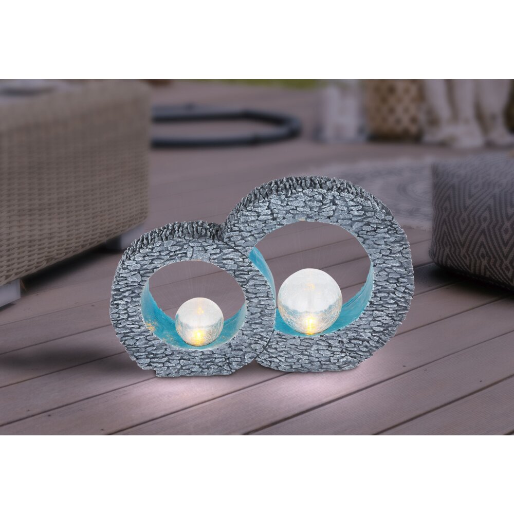 Globo Sun Solarleuchte LED Grau, 2-flammig main product photo