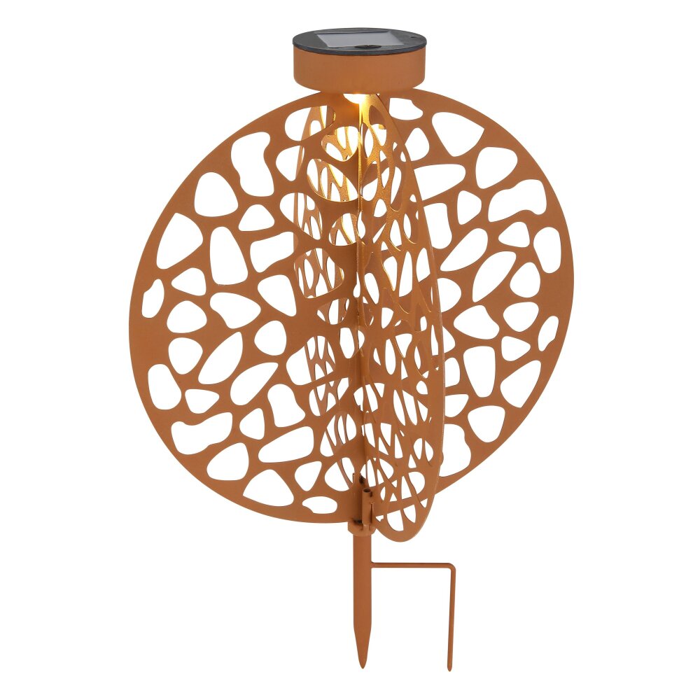 Globo Sun Solarleuchte LED Rostfarben, 1-flammig main product photo