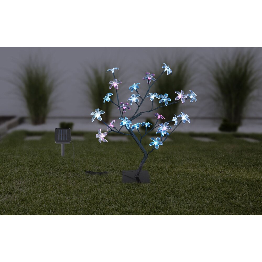 Globo Sun Solarleuchte LED Schwarz, 8-flammig main product photo