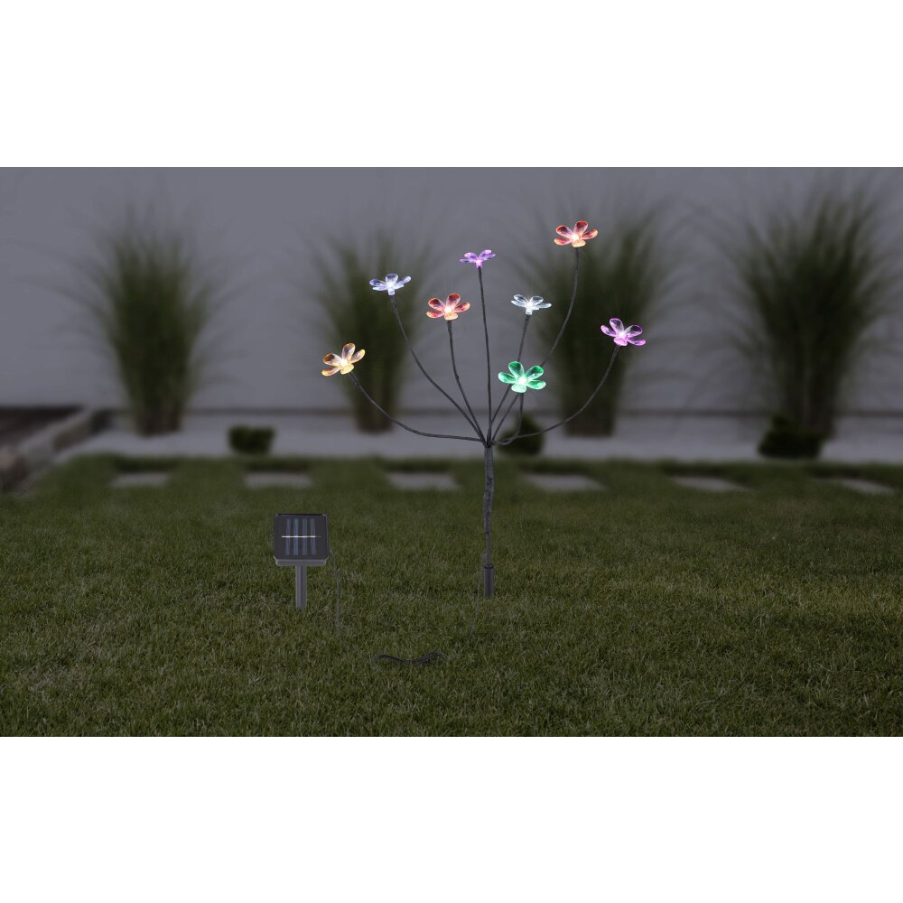Globo Sun Solarleuchte LED Schwarz, 8-flammig main product photo