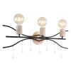 Globo NOLE Wandleuchte Schwarz, 3-flammig