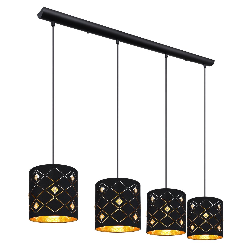 Globo ABBEY Hängeleuchte Schwarz, 4-flammig main product photo