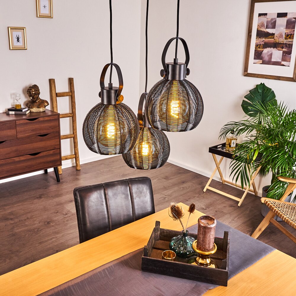 Espada Pendelleuchte Schwarz, 3-flammig main product photo