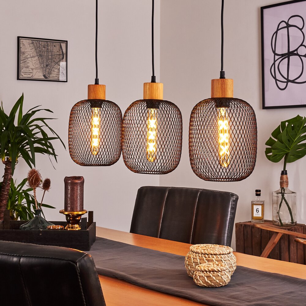 Ateponta Pendelleuchte Schwarz, 3-flammig main product photo