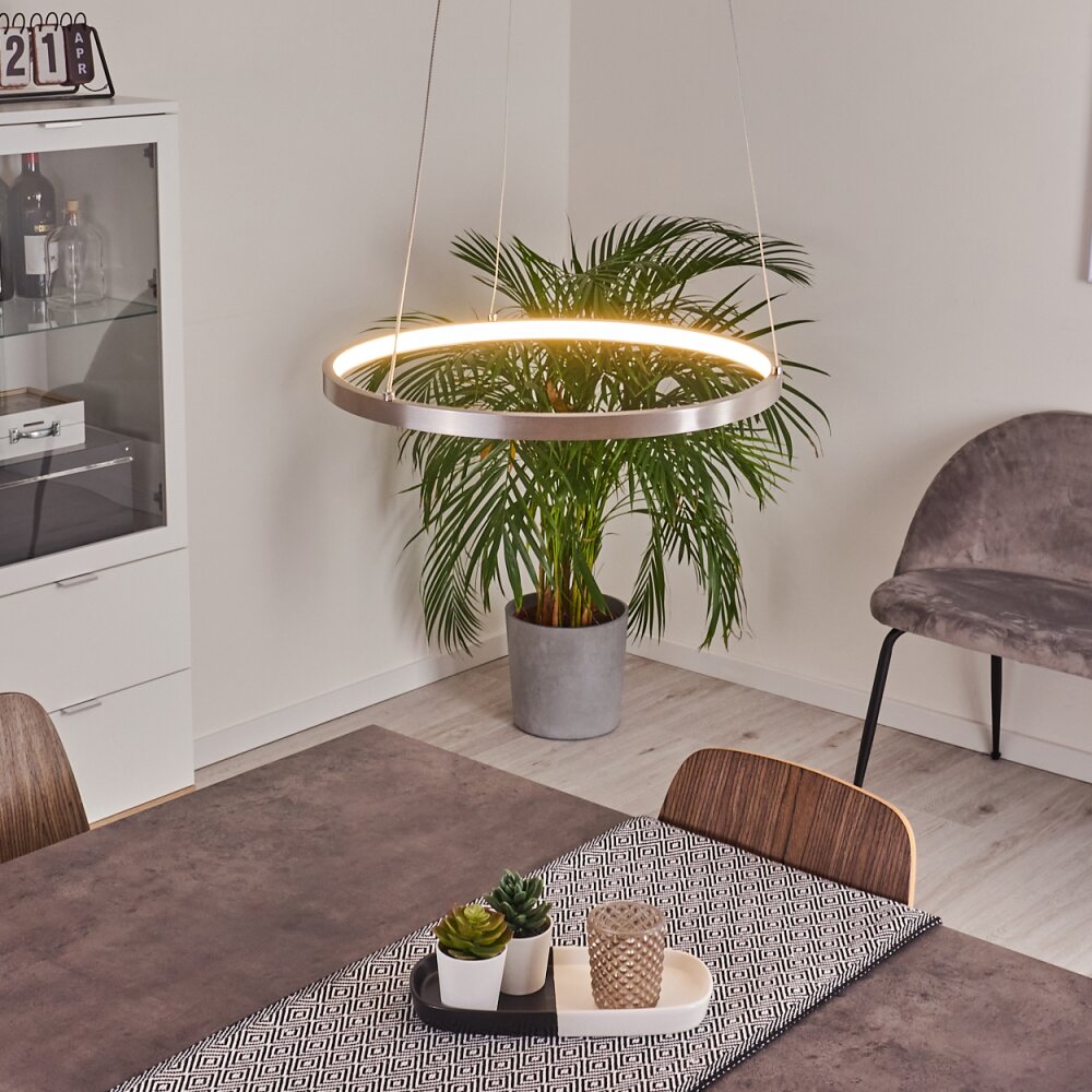 Calcium Hängeleuchte LED Nickel-Matt, 1-flammig main product photo