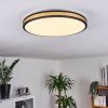 Kirtland Deckenpanel LED Gold, Schwarz, 1-flammig