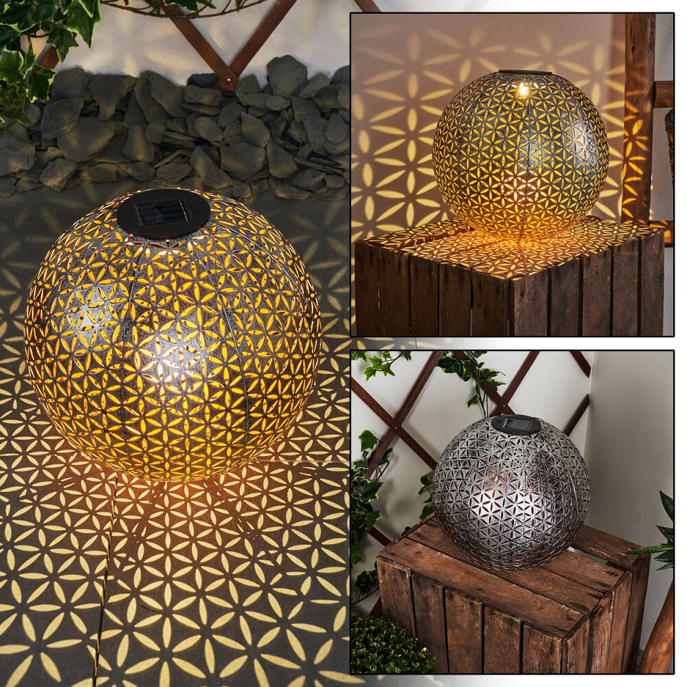 Samoao Solarleuchte LED Kupferfarben, Schwarz, Silber, 1-flammig main product photo