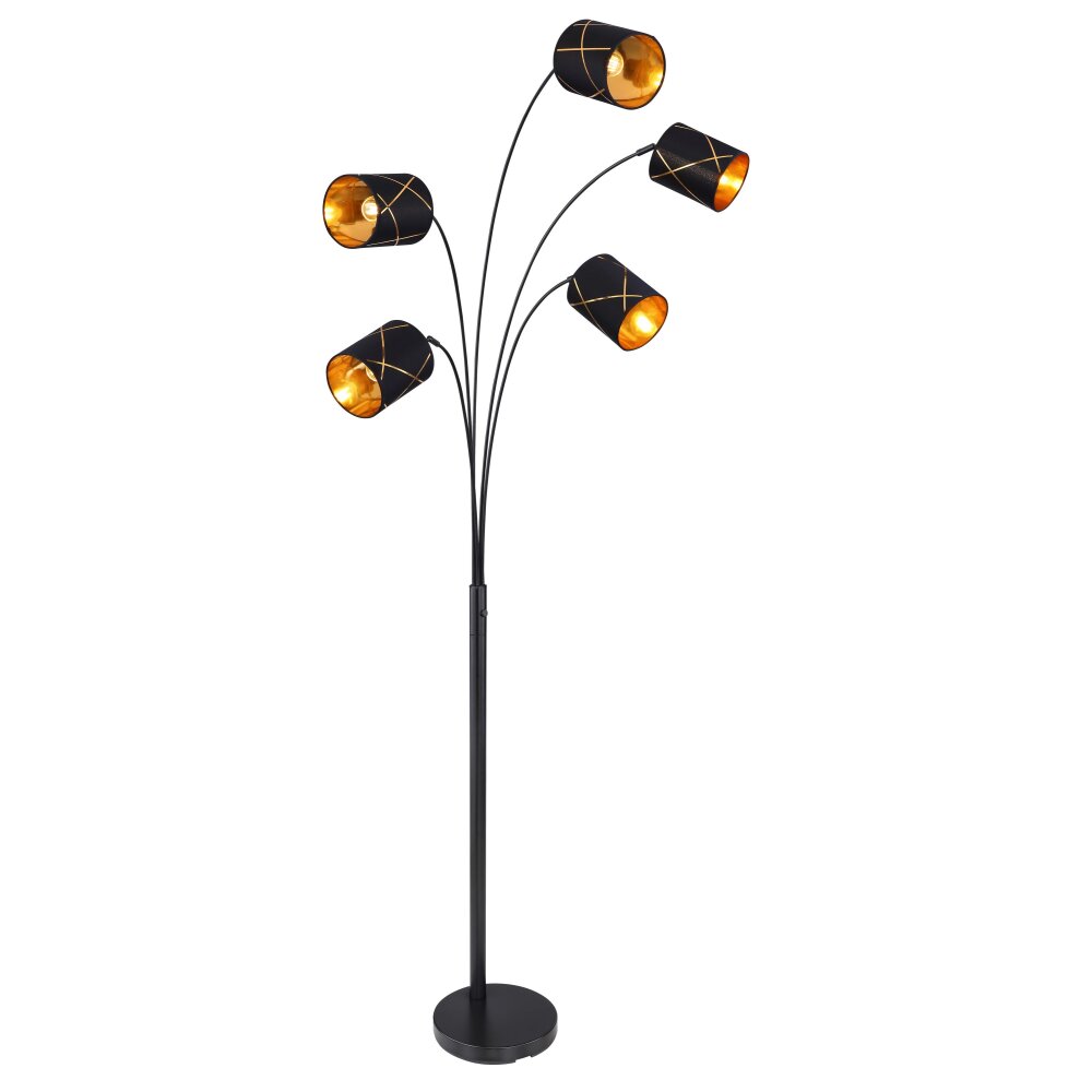Globo BEMMO Stehleuchte Schwarz, 5-flammig main product photo