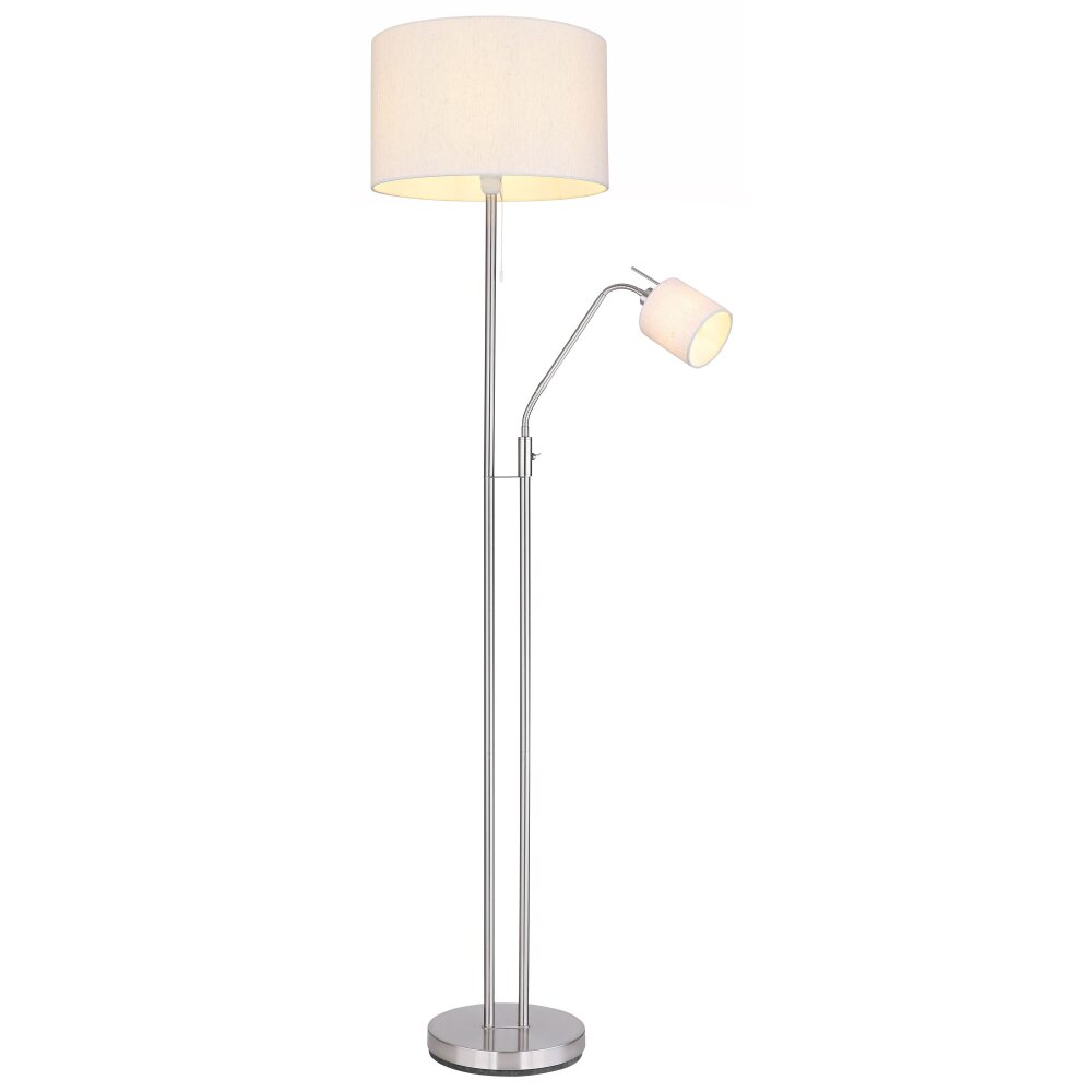 Globo AVA Stehleuchte Nickel-Matt, 1-flammig main product photo
