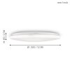 Eglo Leuchten FRANIA-M Deckenleuchte LED Weiß, 1-flammig, Bewegungsmelder