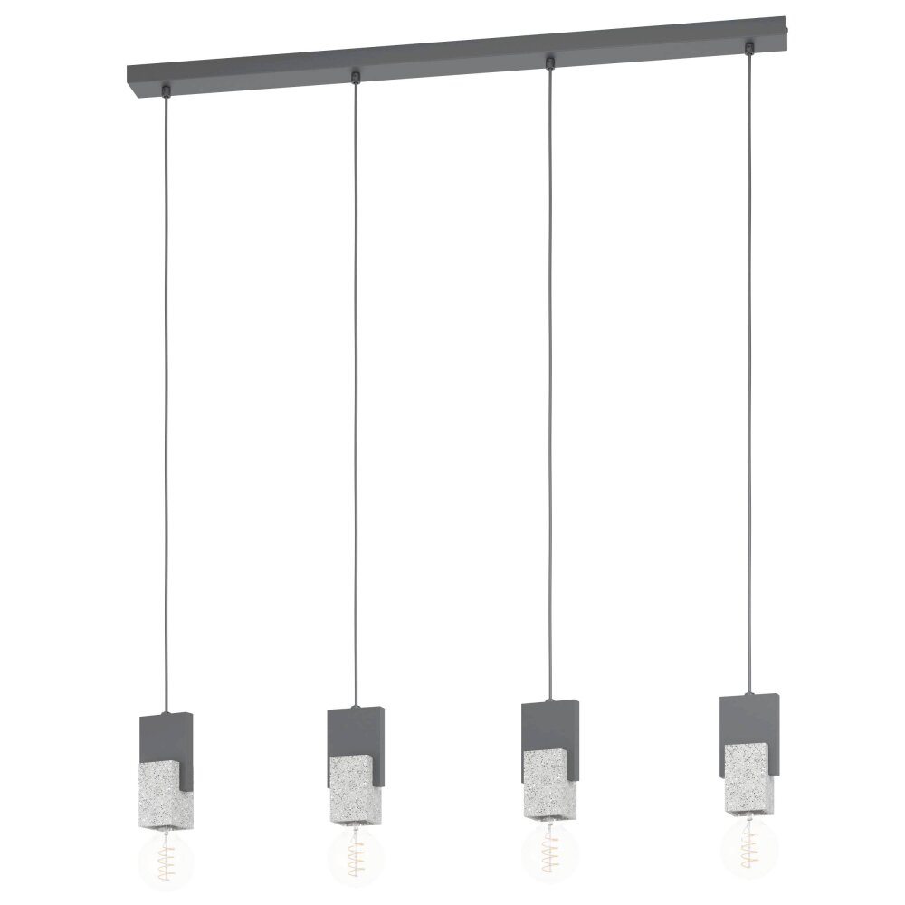Eglo Leuchten LOBATIA Hängeleuchte Schwarz, 4-flammig main product photo