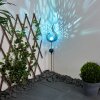 Rovinj Solarleuchte LED Blau, Silber, 1-flammig