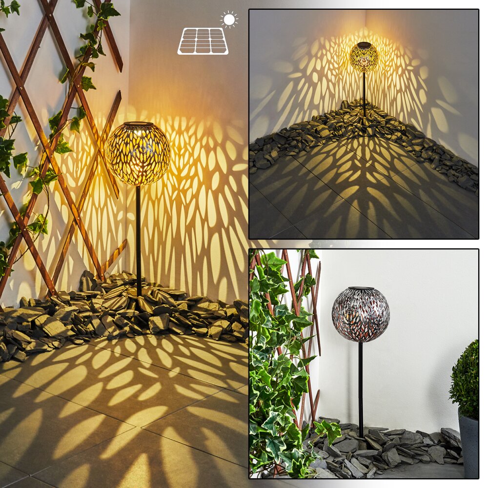 Samoao Solarleuchte LED Kupferfarben, Schwarz, Silber, 1-flammig main product photo