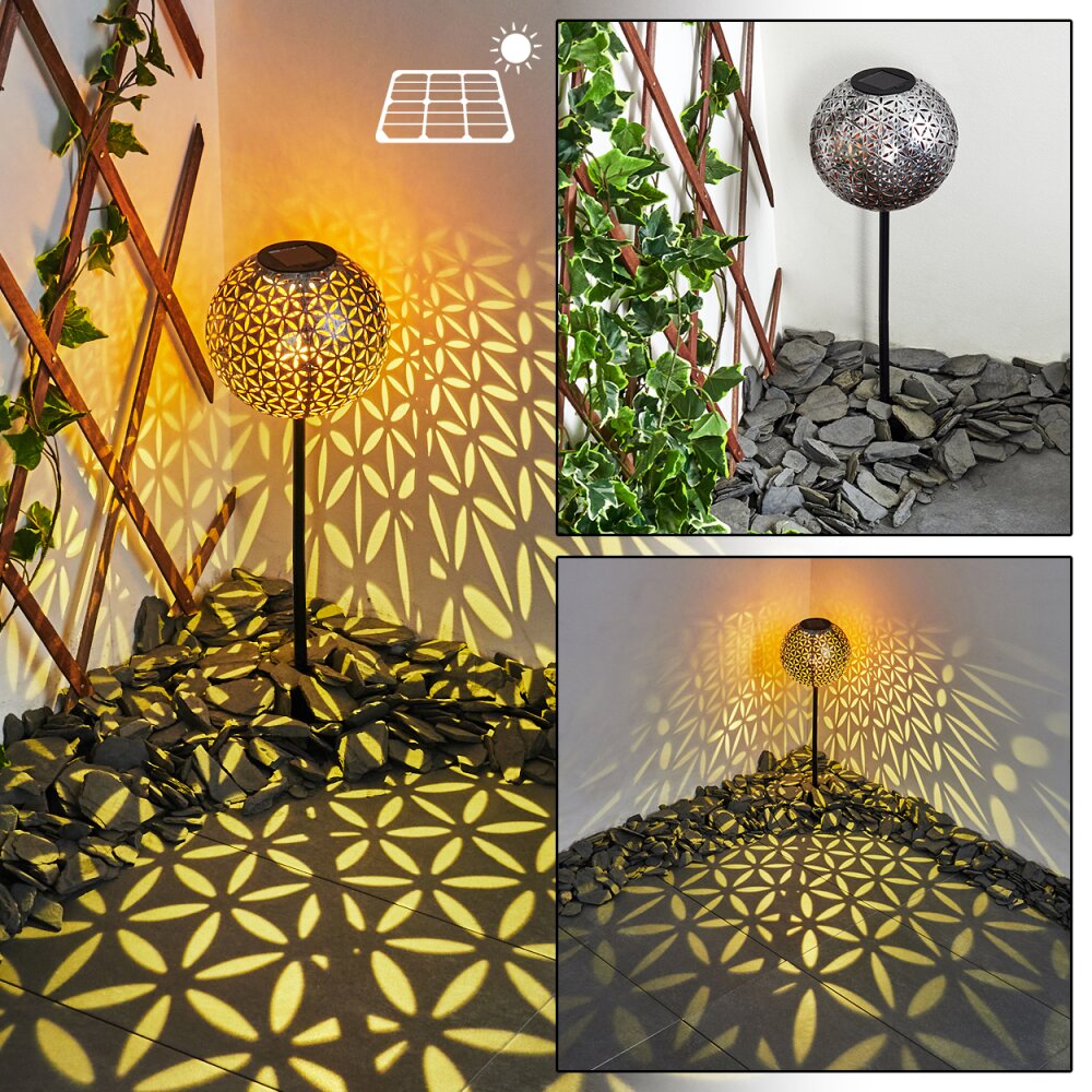 Samoao Solarleuchte LED Kupferfarben, Schwarz, Silber, 1-flammig main product photo