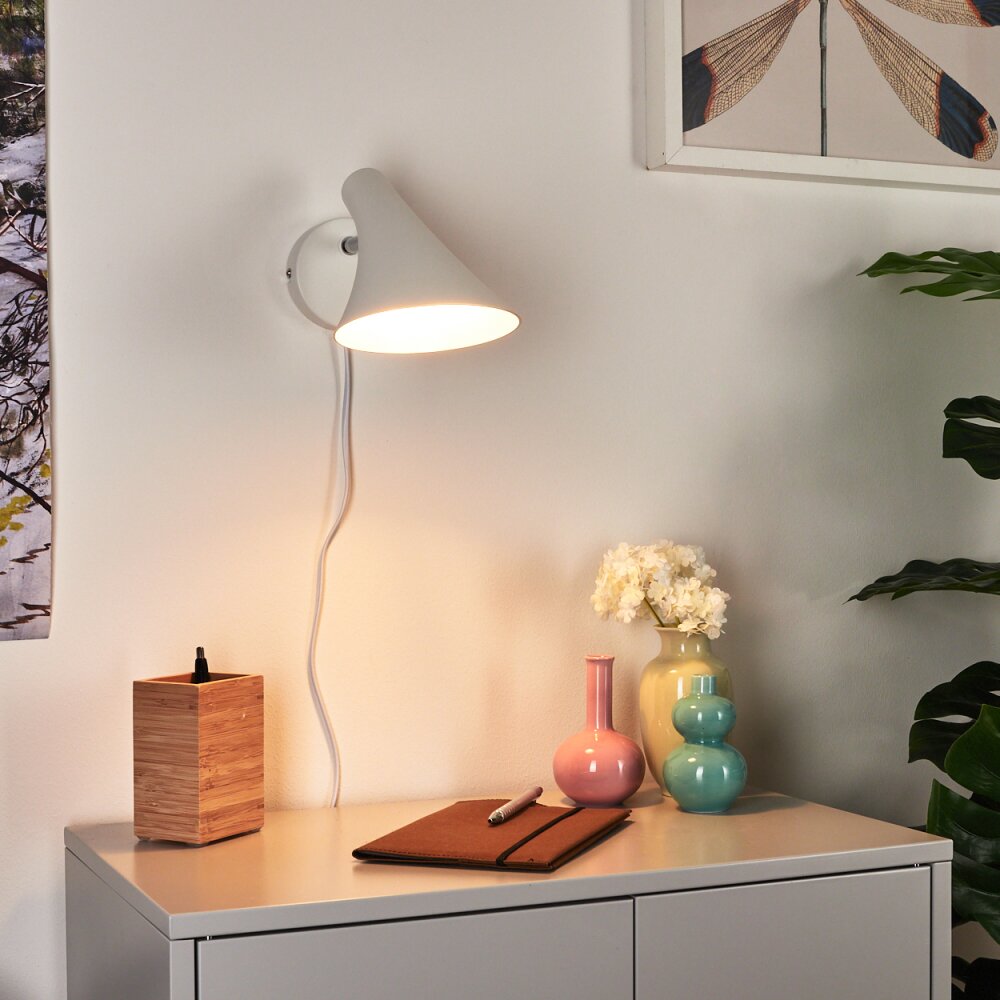 Corralcay Wandleuchte Chrom, Weiß, 1-flammig main product photo