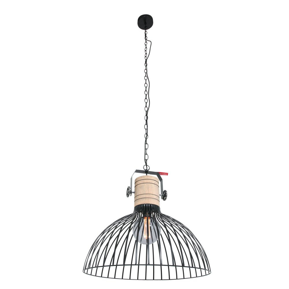 Steinhauer Dunbar Pendelleuchte Schwarz, 1-flammig main product photo