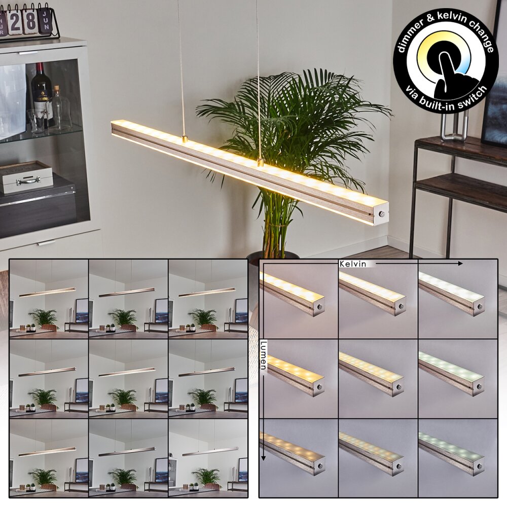 Goun Hängeleuchte LED Nickel-Matt, 2-flammig main product photo