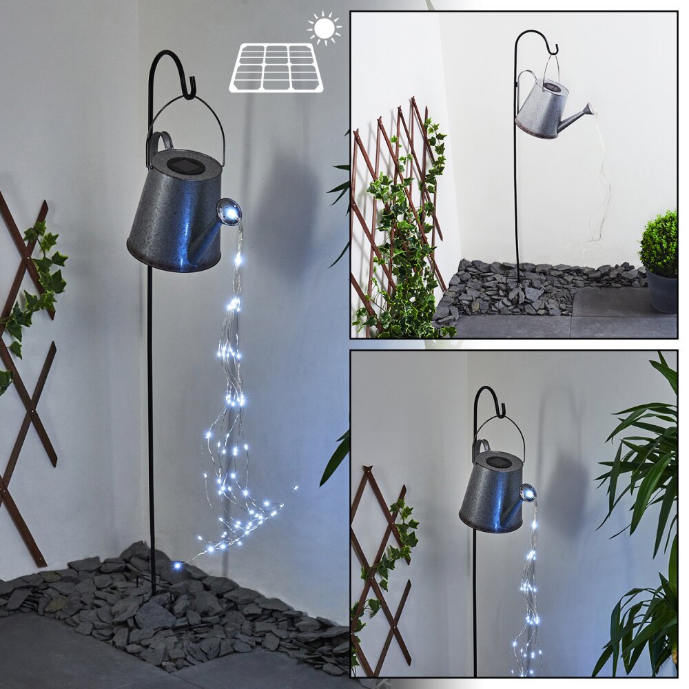 Isernia Solarleuchte LED Rostfarben, Silber, 80-flammig main product photo