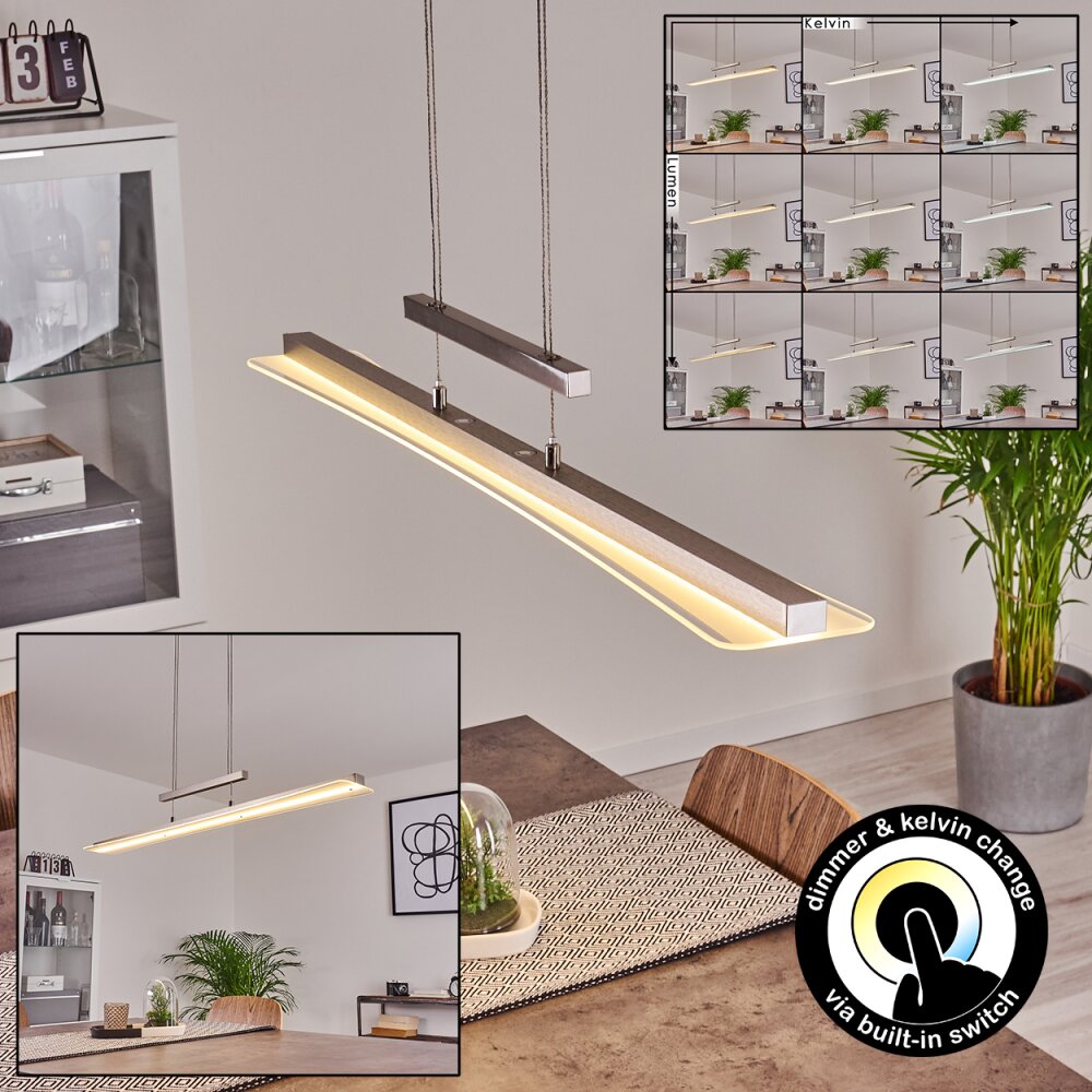 Barrud Pendelleuchte LED Silber, 1-flammig main product photo